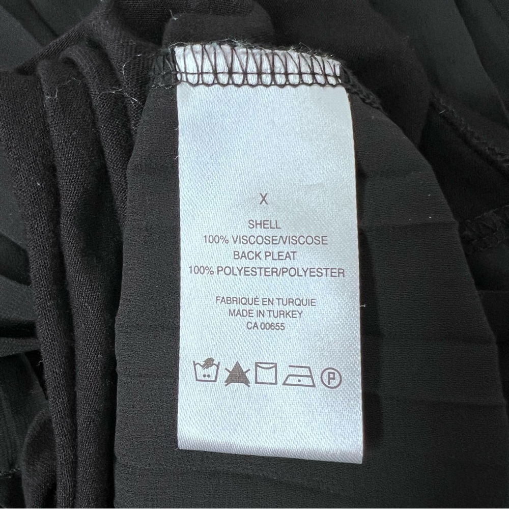 PENNINGTON’S Black Oversized Pleated Tunic Top Size X - Picture 8 of 9